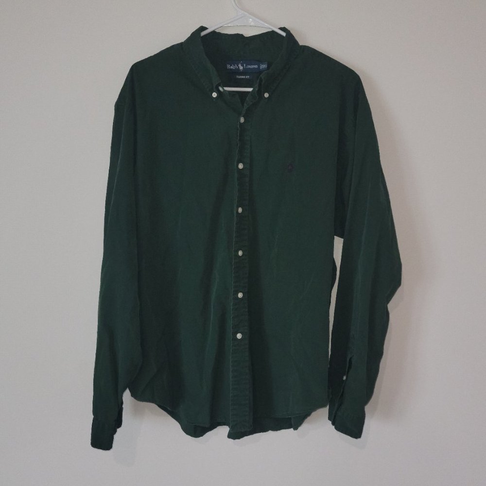 Ralph Lauren Classic Fit Long Sleeve Button Down Shirt Men's Size XXL